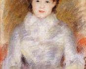 皮埃尔奥古斯特雷诺阿 - Portrait of a Young Woman, Ellen Andree